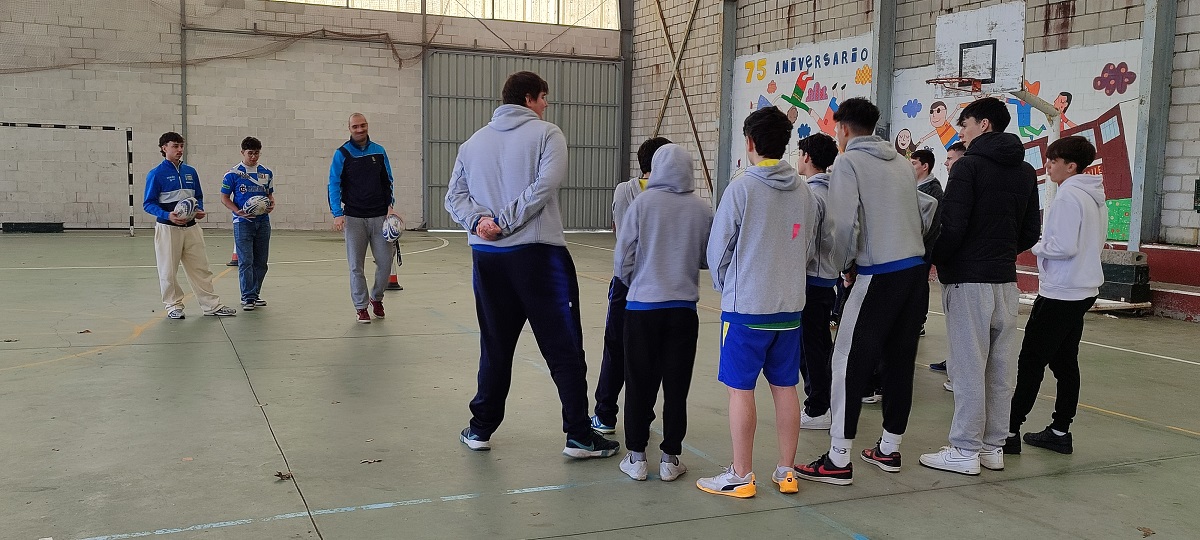 Secundaria tiene unas sesiones de iniciación al rugby con el Club Rugby Ferrol