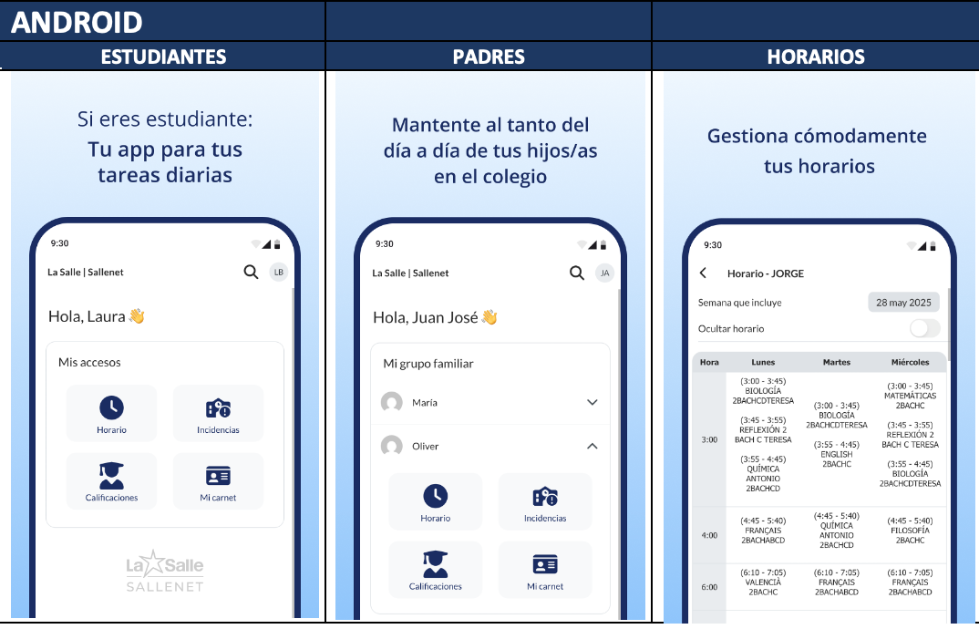 Nueva Sallenet App