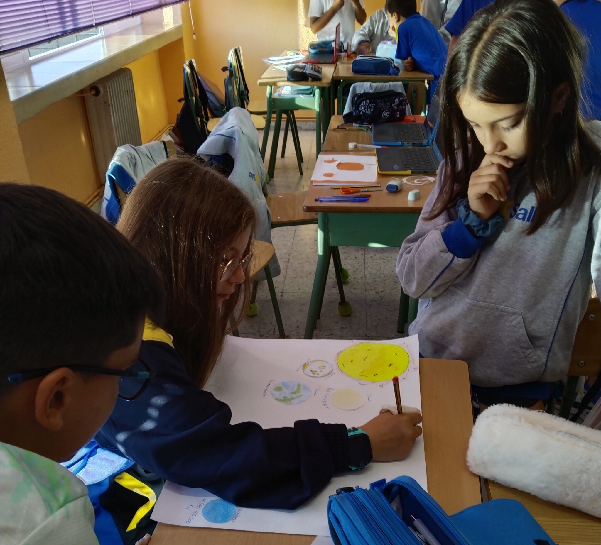 En 6º EP usan las matemáticas para medir el sistema solar
